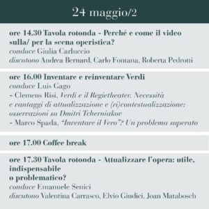 Convegno Verdi in scena oggi