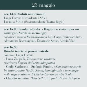 Convegno Verdi in scena oggi